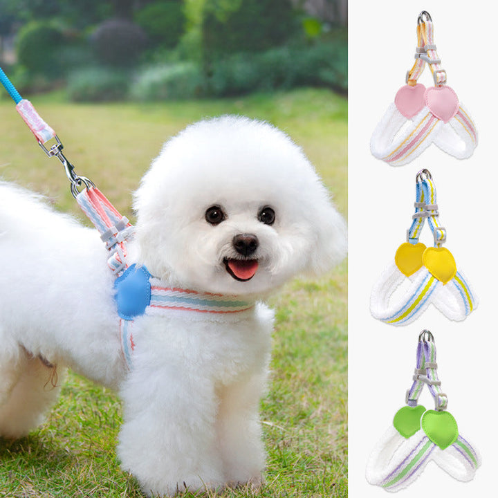 Breathable Summer Chest Vest Leash For Pets