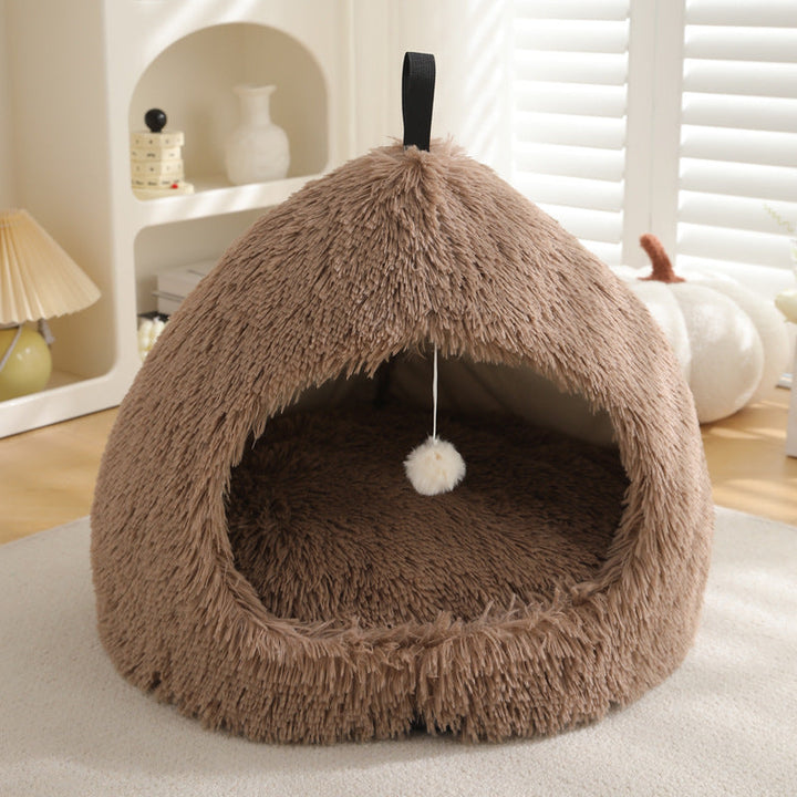 Plush Winter Pet Bed: The Ultimate Cozy Retreat for Your Furry Friend