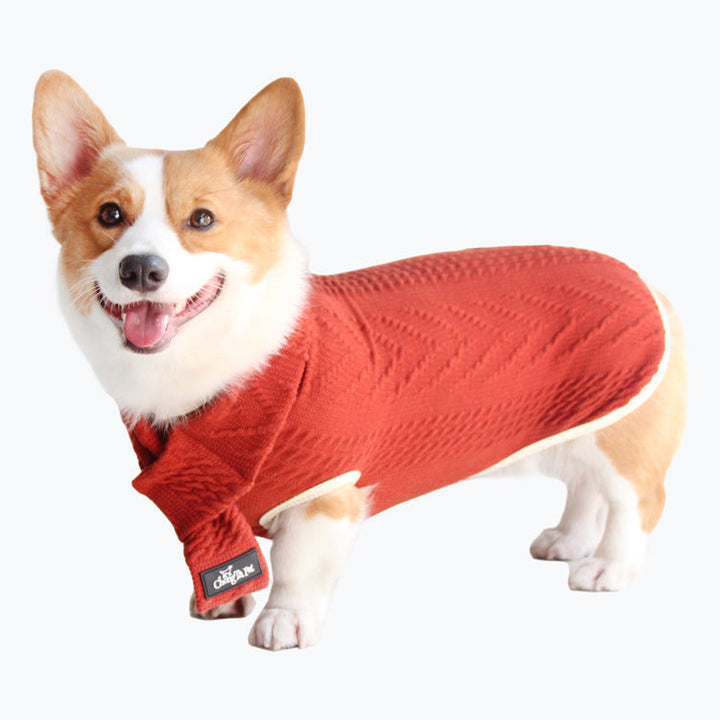 Vintage Twist Pet Sweater For Warmth And Style