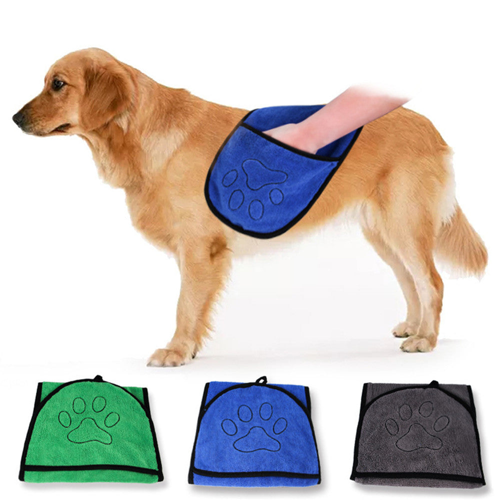 Pet Absorbent Bath Towel For Quick Drying