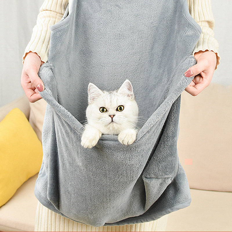 Pet Carrier Apron For Outdoor Travel And Safety