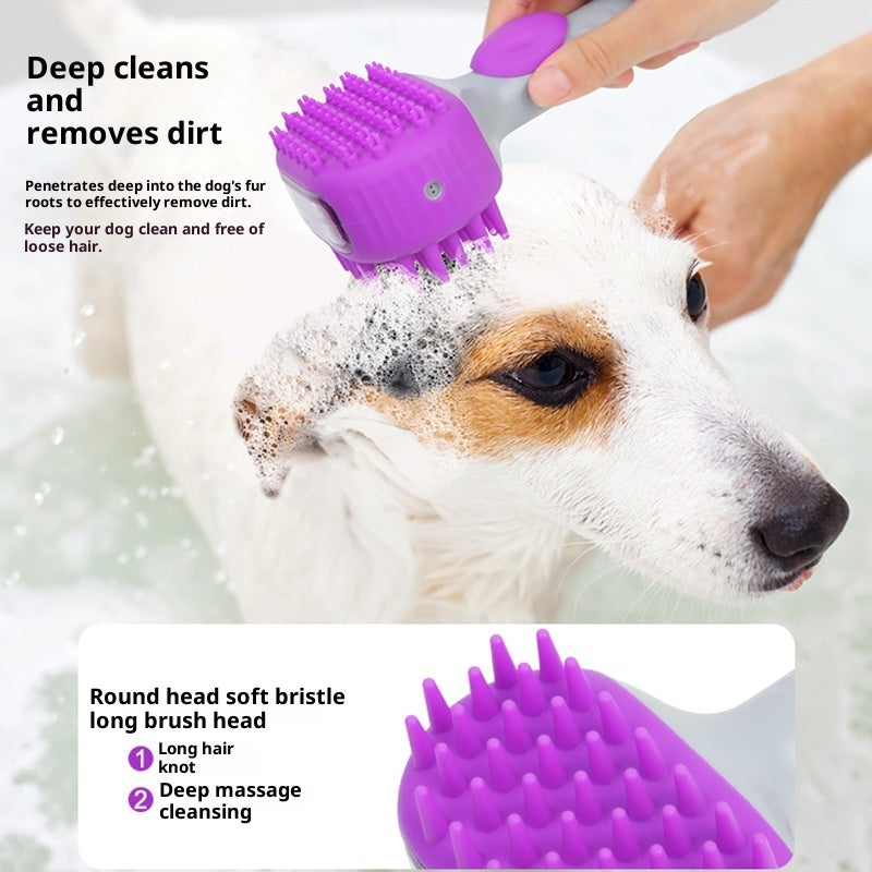 Pet Bath Brush Hair Cleaning Grooming Tool