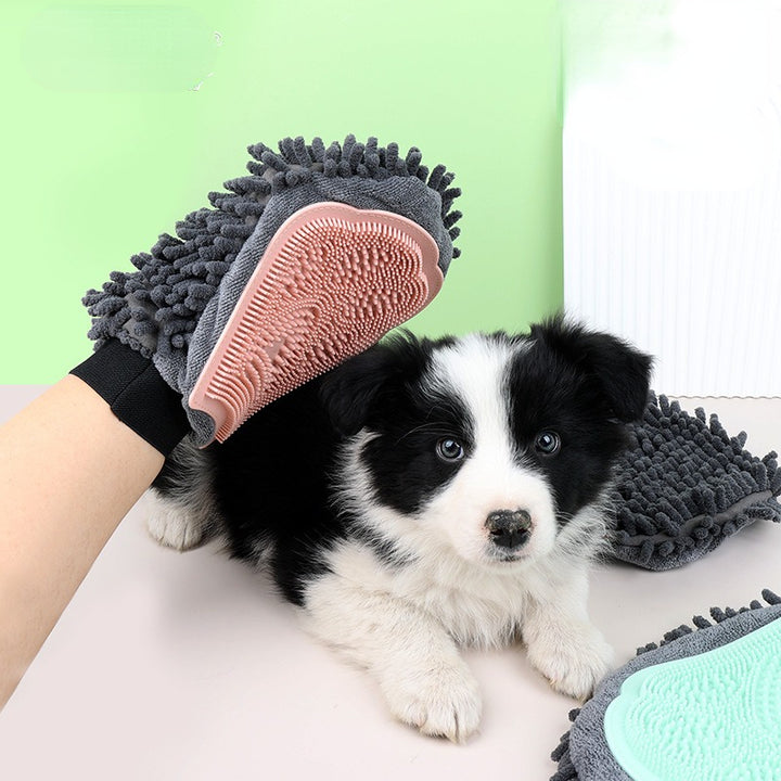 Pet 2-in-1 Bathing Grooming Glove Brush Massage Tool