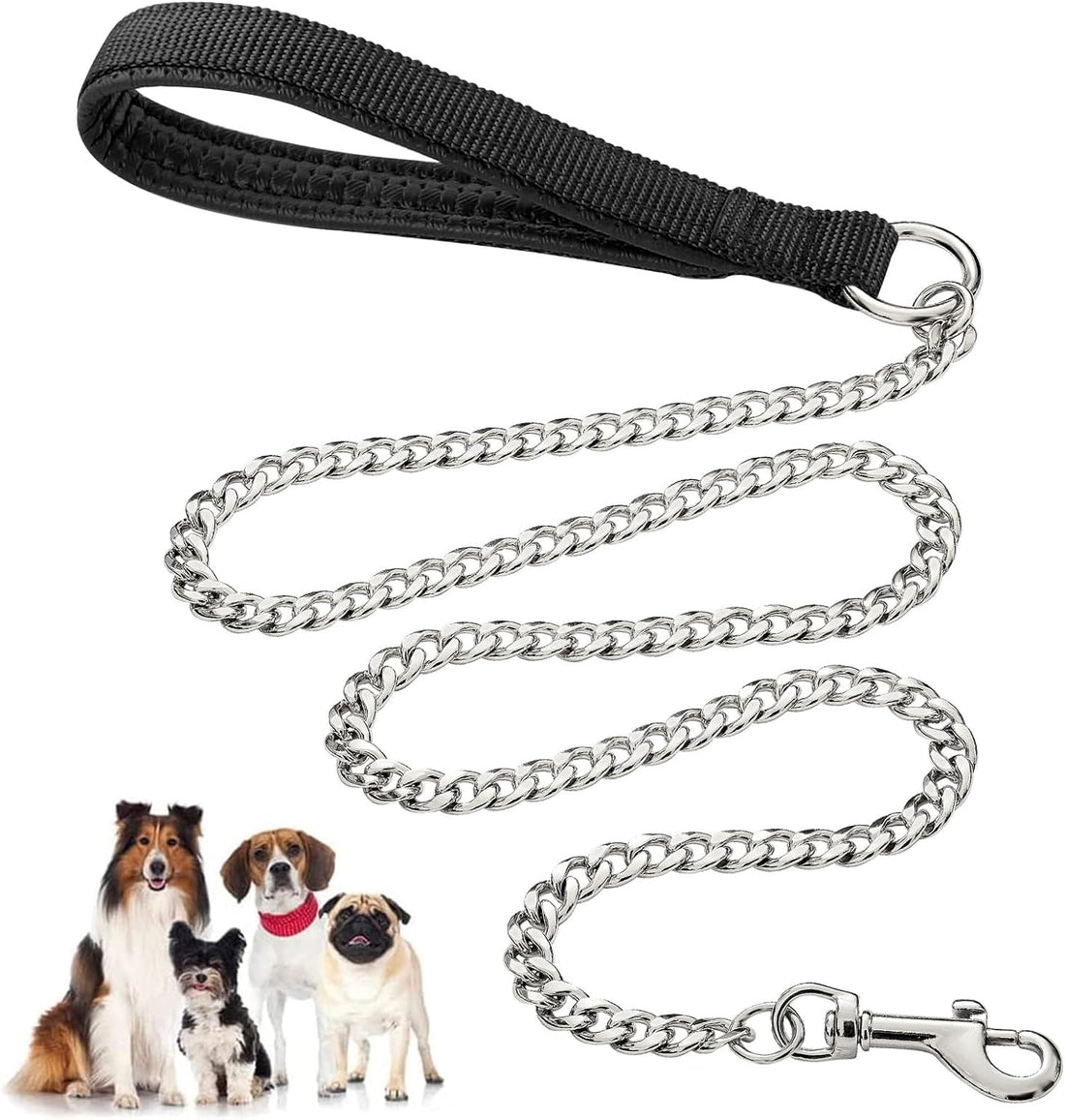 Heavy Duty Chew Proof Metal Leash For Pets