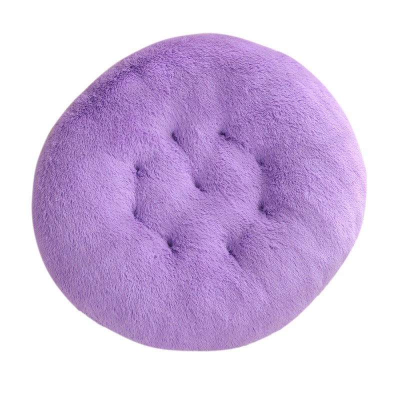 Round Plush Pet Bed Warm Comfortable Sleeping Mat