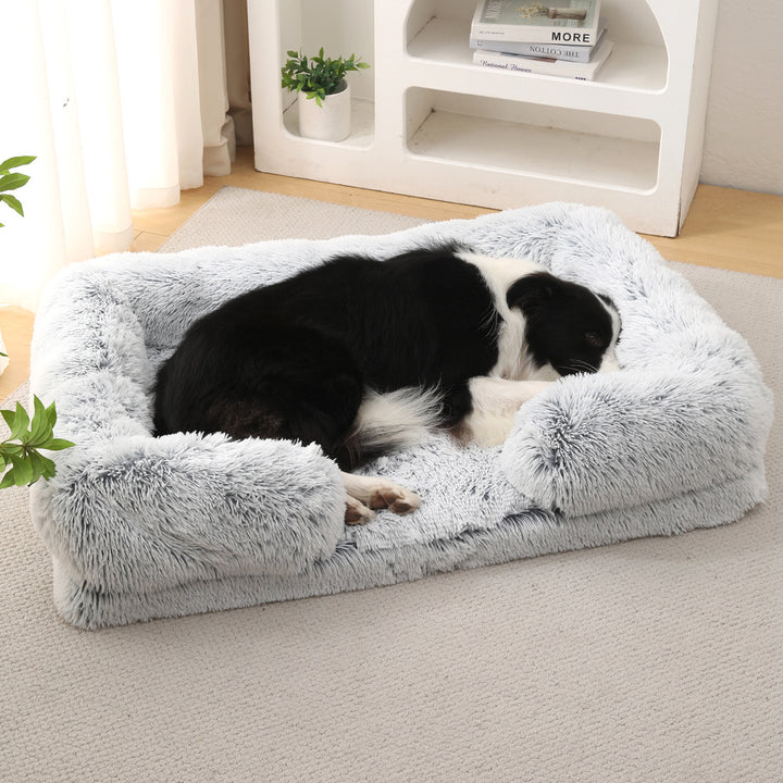 Plush Round Pet Bed Warm Winter Sleeping Mat