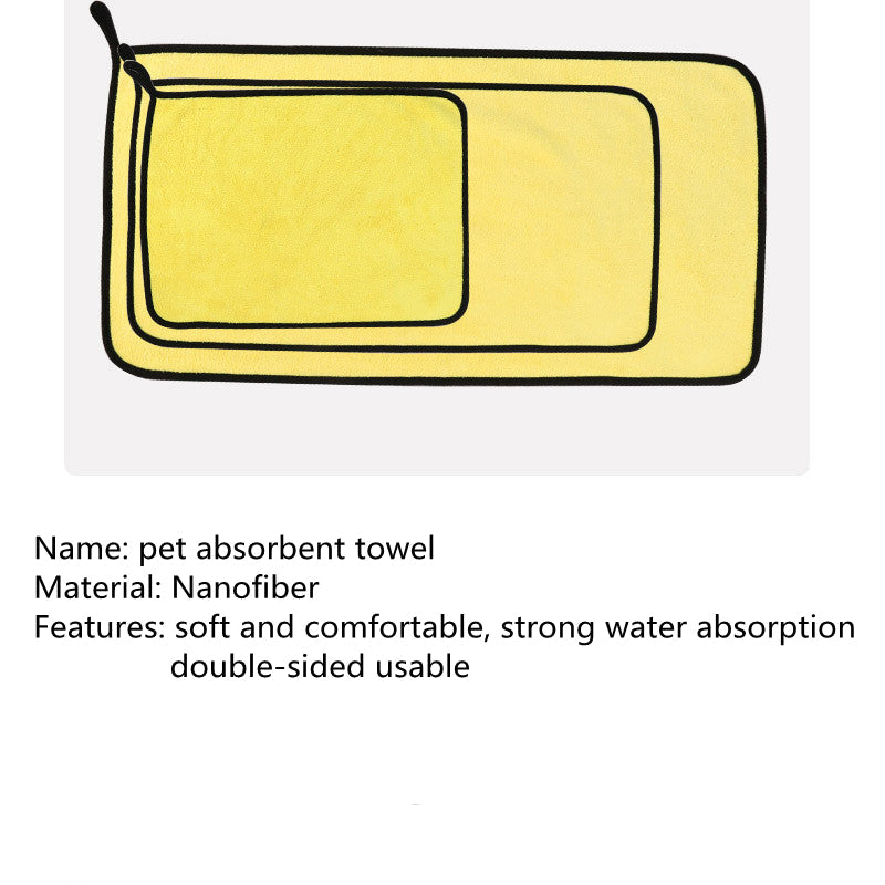 High-Quality Absorbent Pet Bath Towel Multi-Size