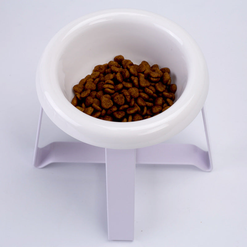 Pet 2-in-1 Anti-Slip Feeding Bowl With Iron Stand