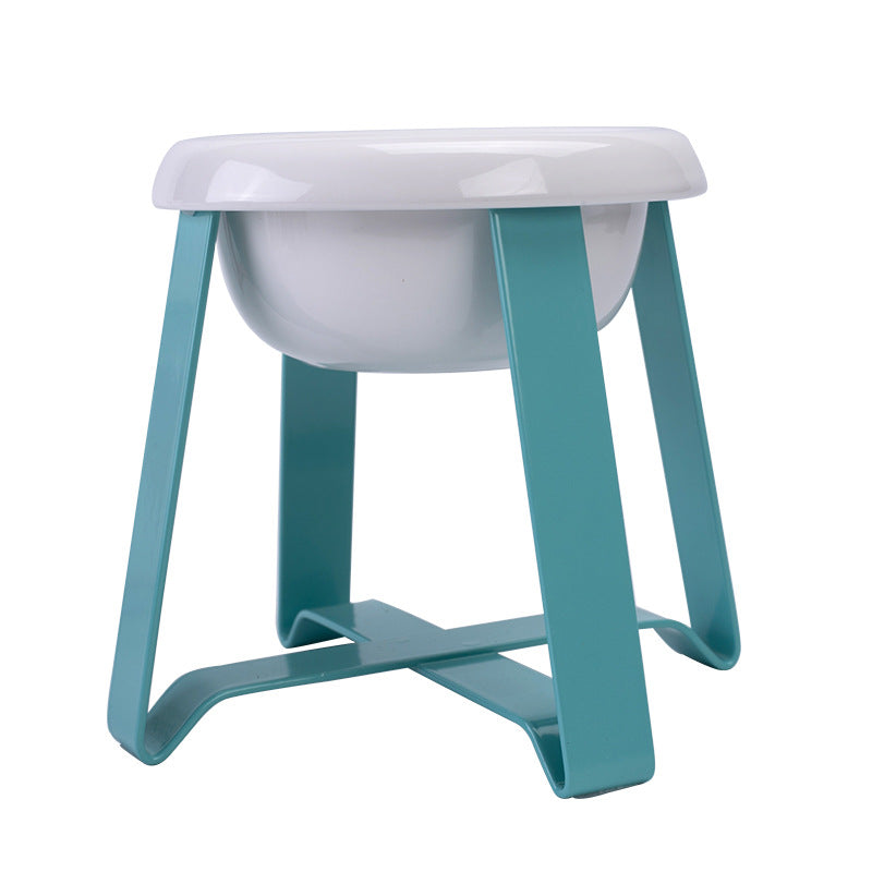 Pet 2-in-1 Anti-Slip Feeding Bowl With Iron Stand