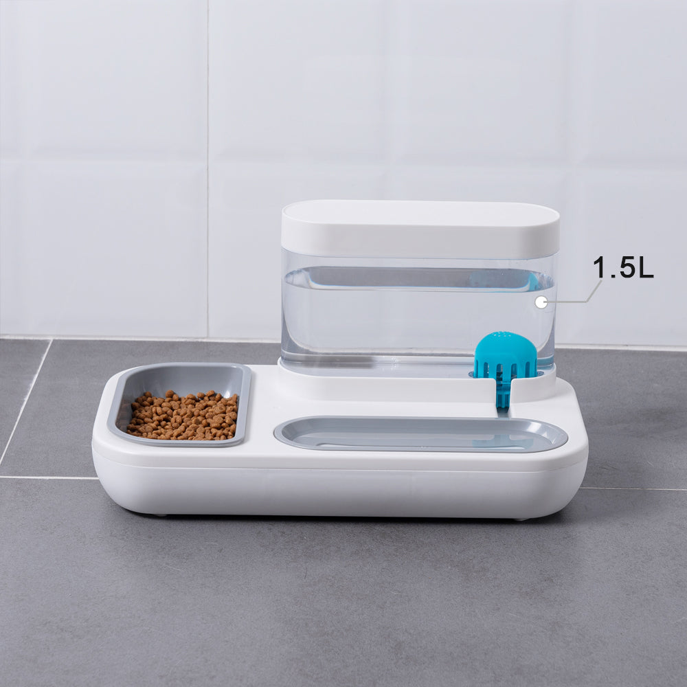 Automatic 1.5L Pet Feeding Bowl Water Fountain Multi-Style