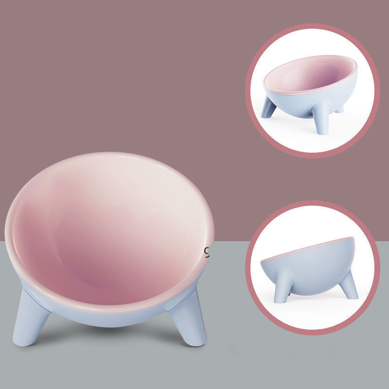 Pet Feeding Bowl With Stand Nordic Color Multi-Purpose Feeder