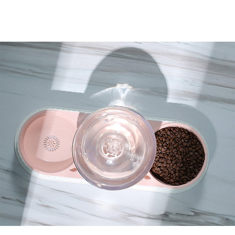 Plastic Automatic Pet Feeder And Water Bowl For Pets