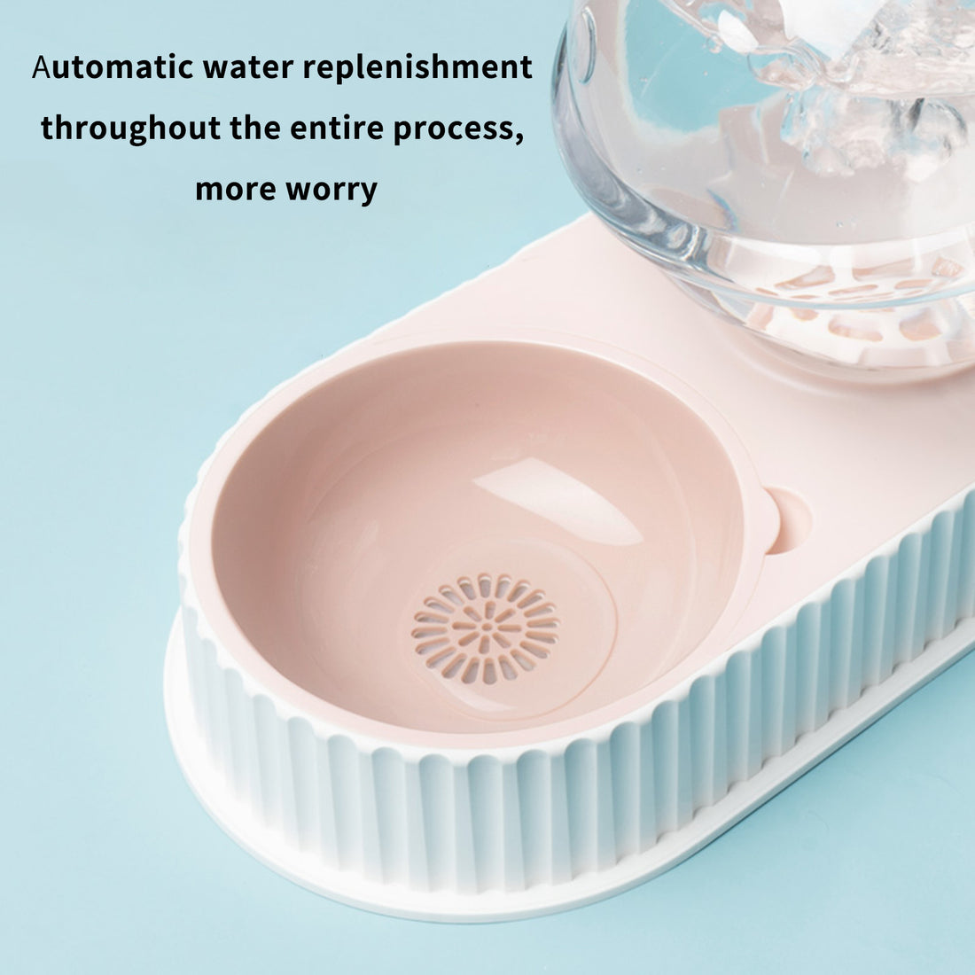 Plastic Automatic Pet Feeder And Water Bowl For Pets