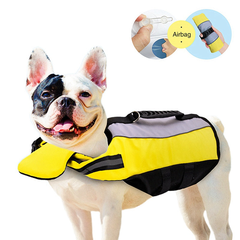 Reflective Airbag Nylon Life Jacket For Pets