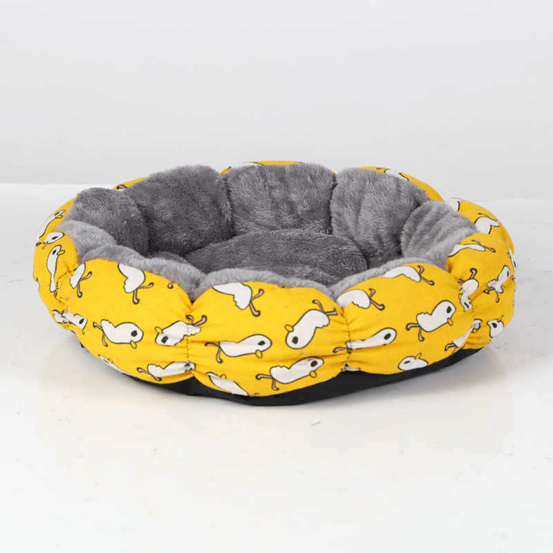 Calming Donut Round Pet Bed Fluffy Indoor Sleeping Mat