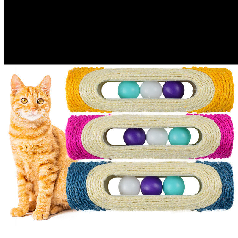 Long Sisal Drum Chew Toy For Pets
