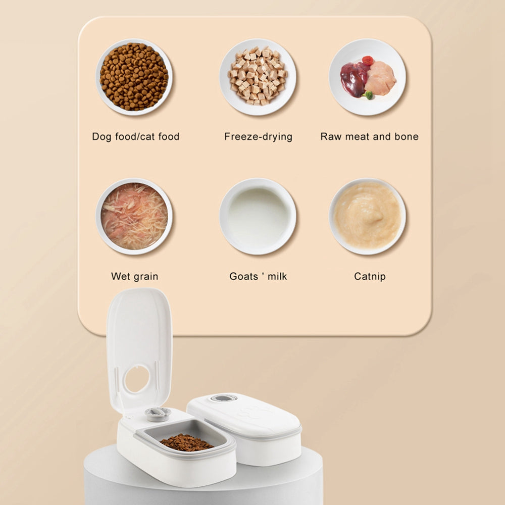 Automatic Smart Pet Feeder Stainless Steel Timer Bowl