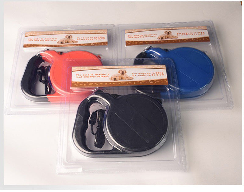 8m Nylon Automatic Retractable Leash For Pets