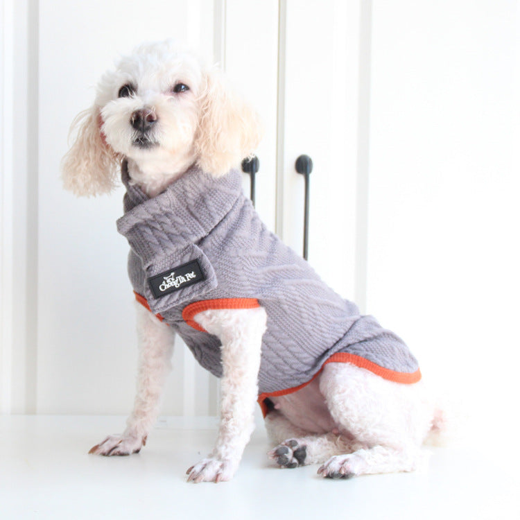 Vintage Twist Pet Sweater For Warmth And Style