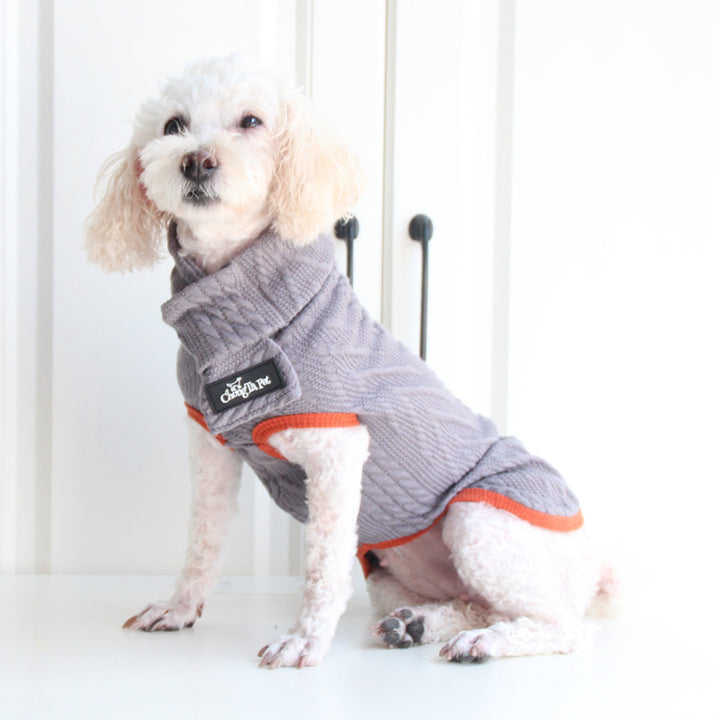 Vintage Twist Pet Sweater For Warmth And Style