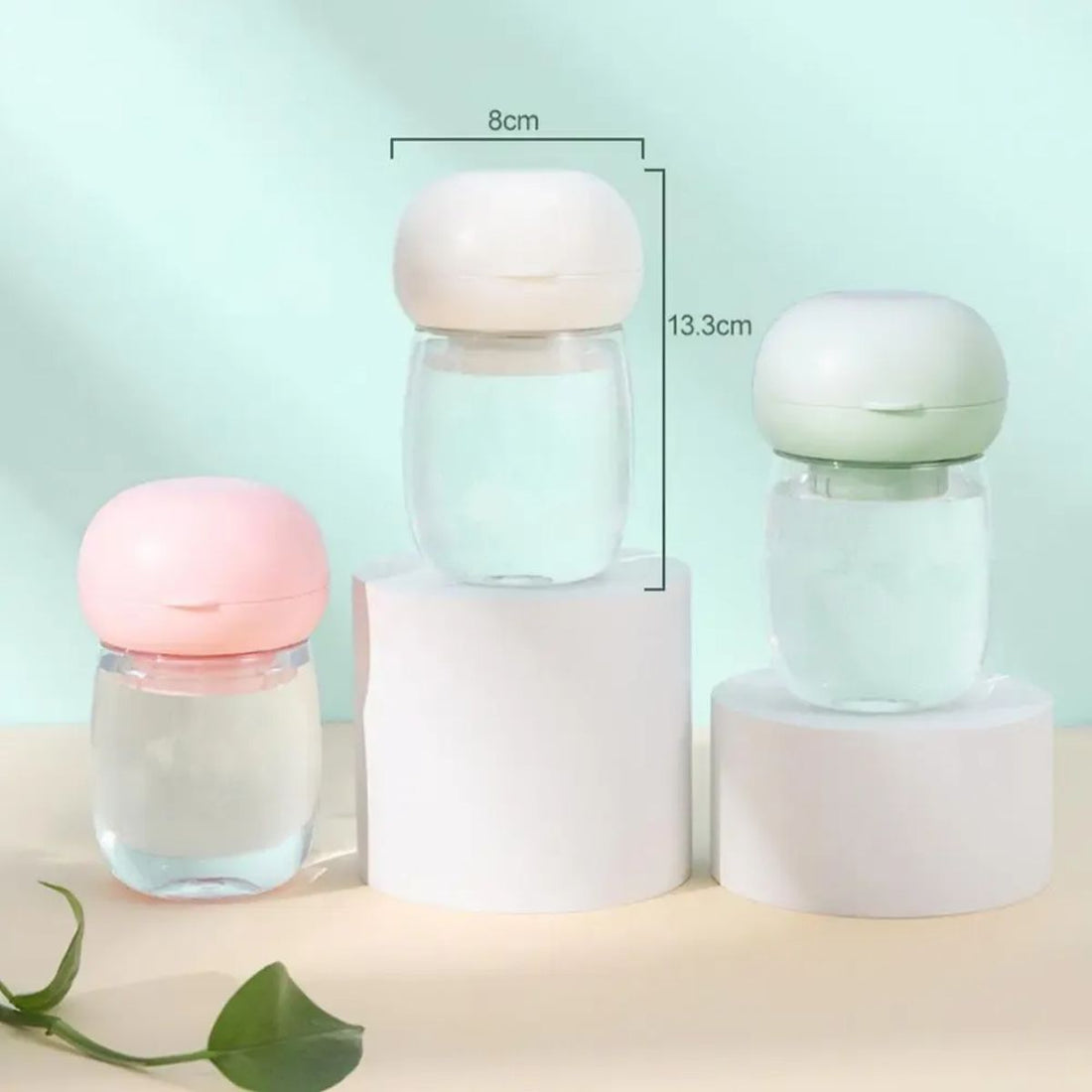 Portable Pet Water Bottle With Bowl And Lanyard For Travel