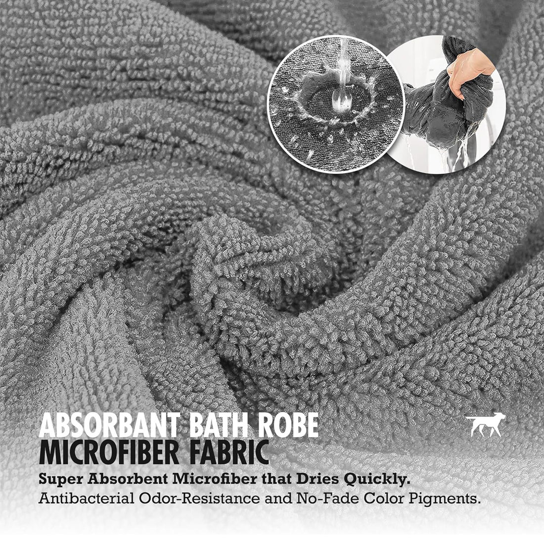 Super Absorbent Pet Bathrobe Towel Pajamas Coat