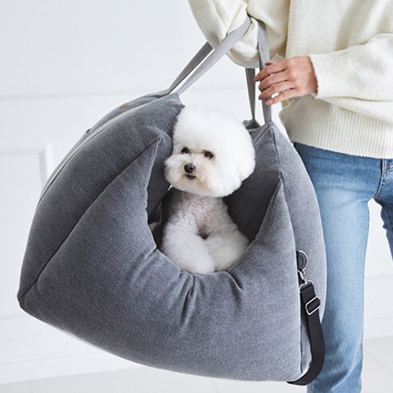Pet Car Carrier Seat Waterproof Portable Mesh Travel Bed