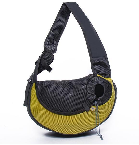 Outdoor Mesh Pet Carrier Shoulder Bag Travel Tote