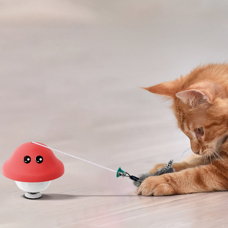Retractable Pet Wand Toy With Suction Cup For Play