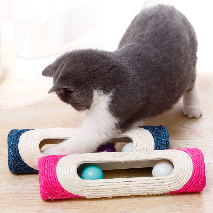 Long Sisal Drum Chew Toy For Pets