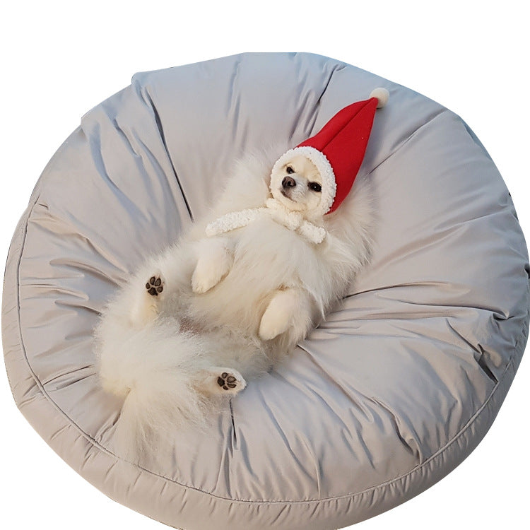 Large Round Pet Bed Removable Washable Dustproof Mat
