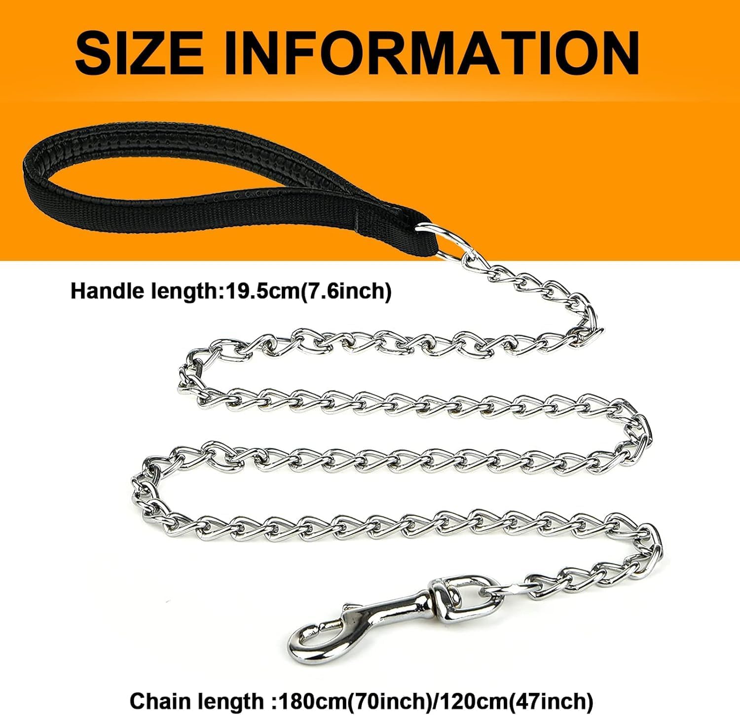 Heavy Duty Chew Proof Metal Leash For Pets