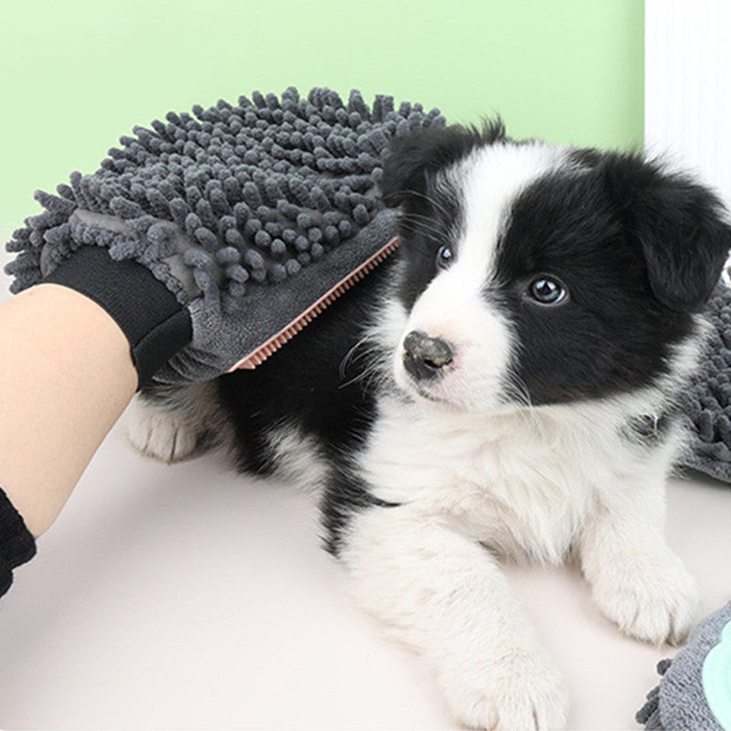 Pet 2-in-1 Bathing Grooming Glove Brush Massage Tool