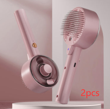 Self-Cleaning Pet Hair Remover Brush Grooming Tool