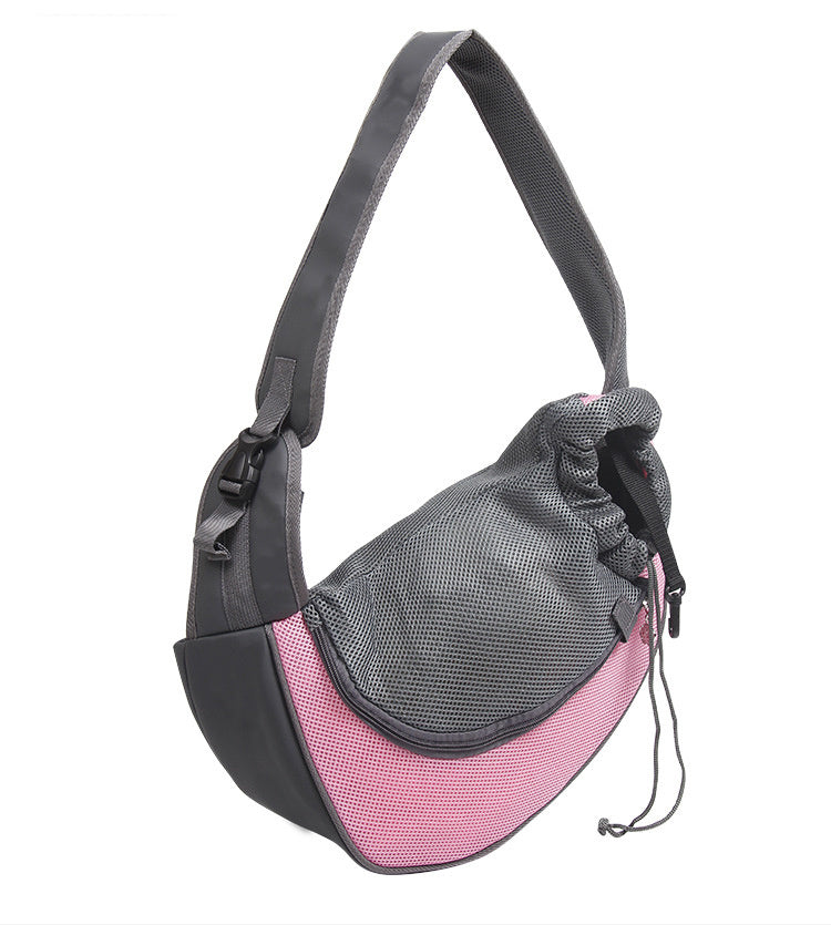 Outdoor Mesh Pet Carrier Shoulder Bag Travel Tote