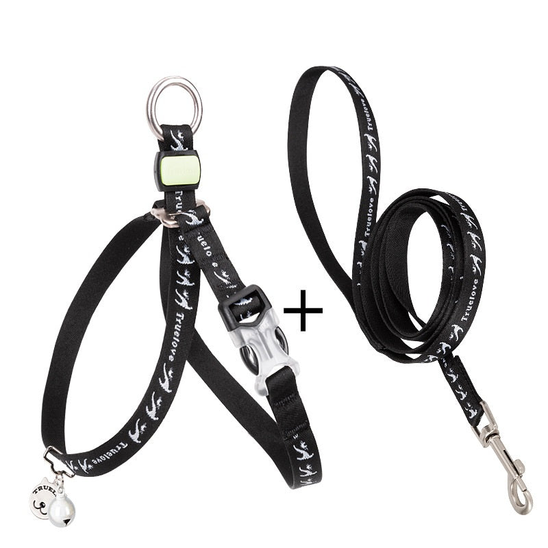 Bell Chest Strap Harness With Leash For Pets