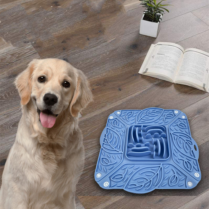 Pet Silicone Foldable Slow Feeding Mat Multi-Functional Bowl