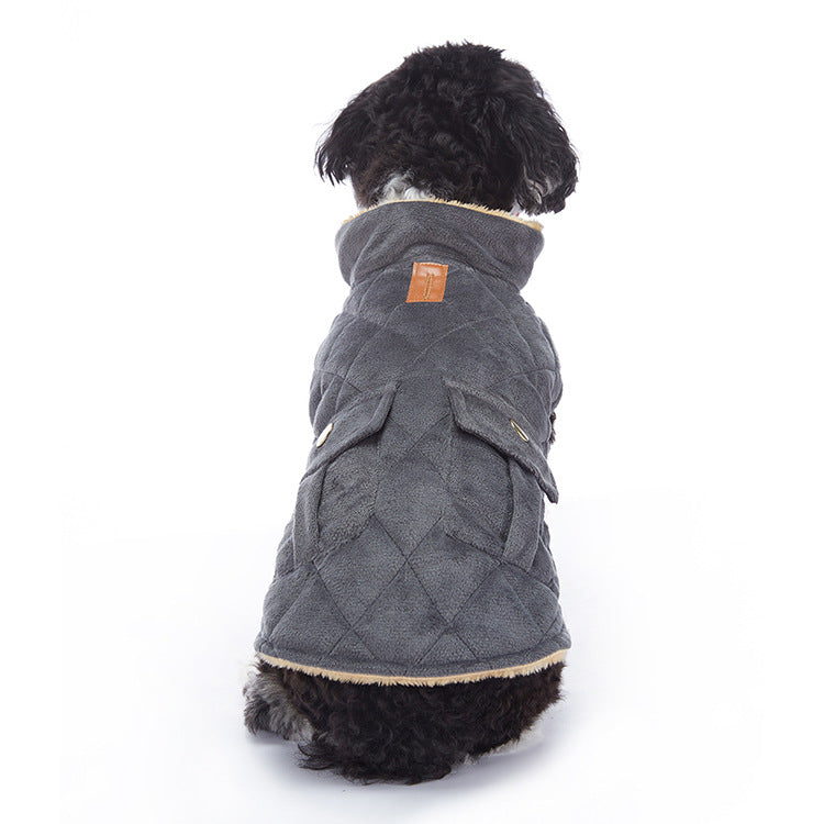 Winter Cashmere Pet Jacket For Warmth And Comfort