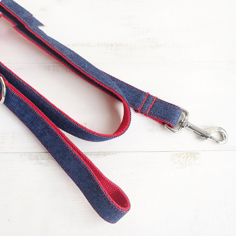 Denim Blue Leash For Pets