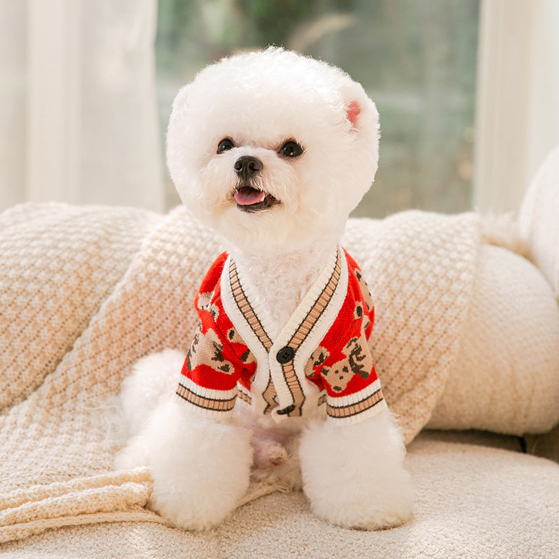 Simple Knitted Pet Sweater For Warmth And Comfort