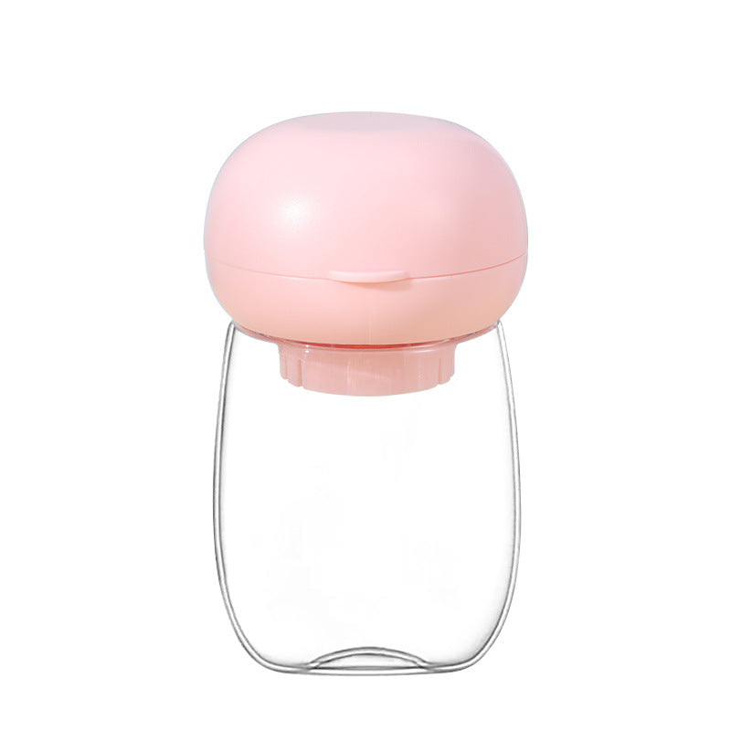 Portable Pet Water Bottle With Bowl And Lanyard For Travel