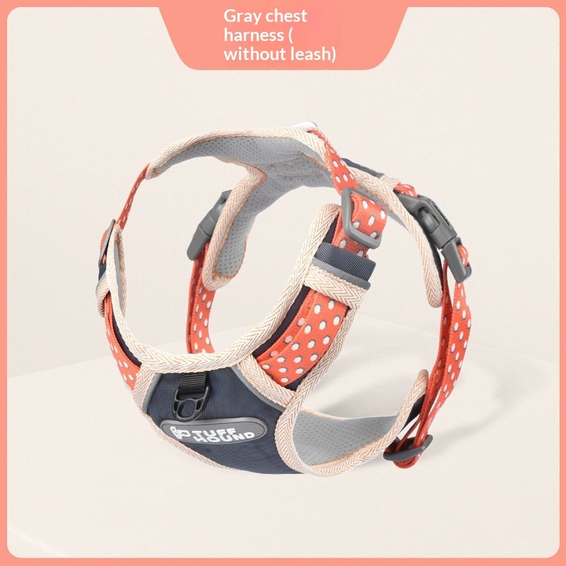 Vest-Style Harness With Walking Leash For Pets