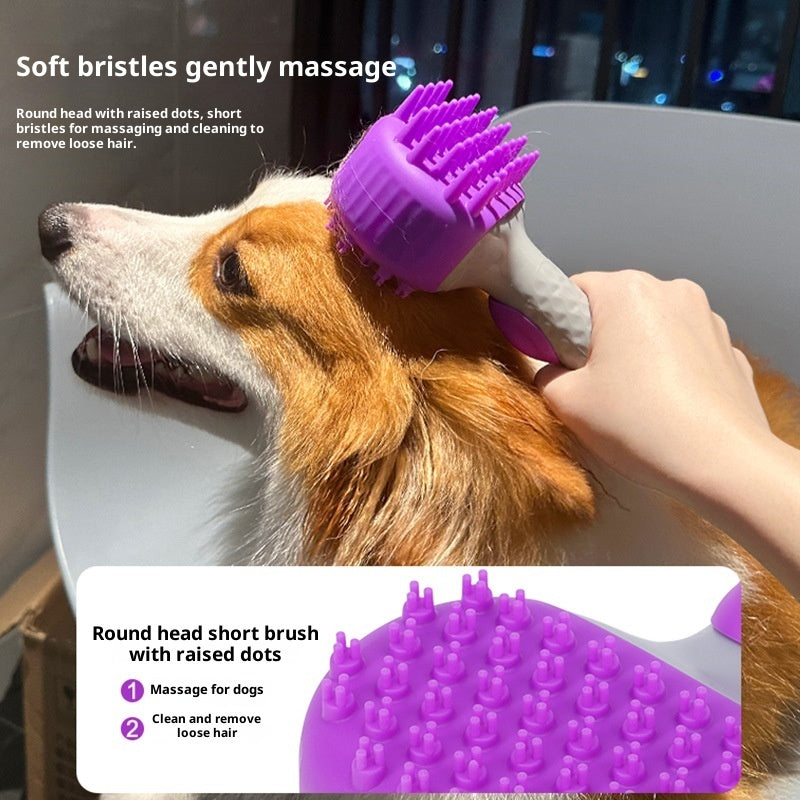 Pet Bath Brush Hair Cleaning Grooming Tool