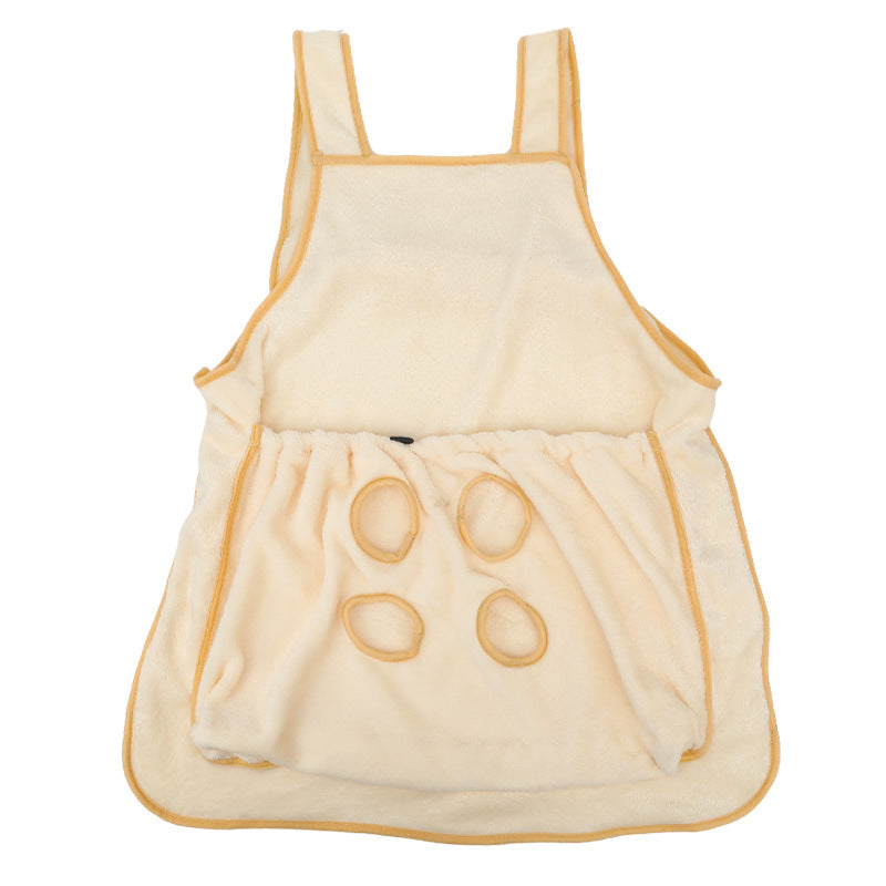 Outdoor Pet Carrier Apron Plush Hanging Chest Bag