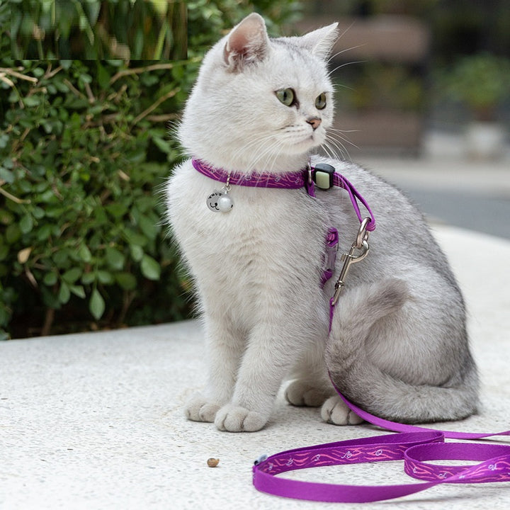 Bell Chest Strap Harness With Leash For Pets