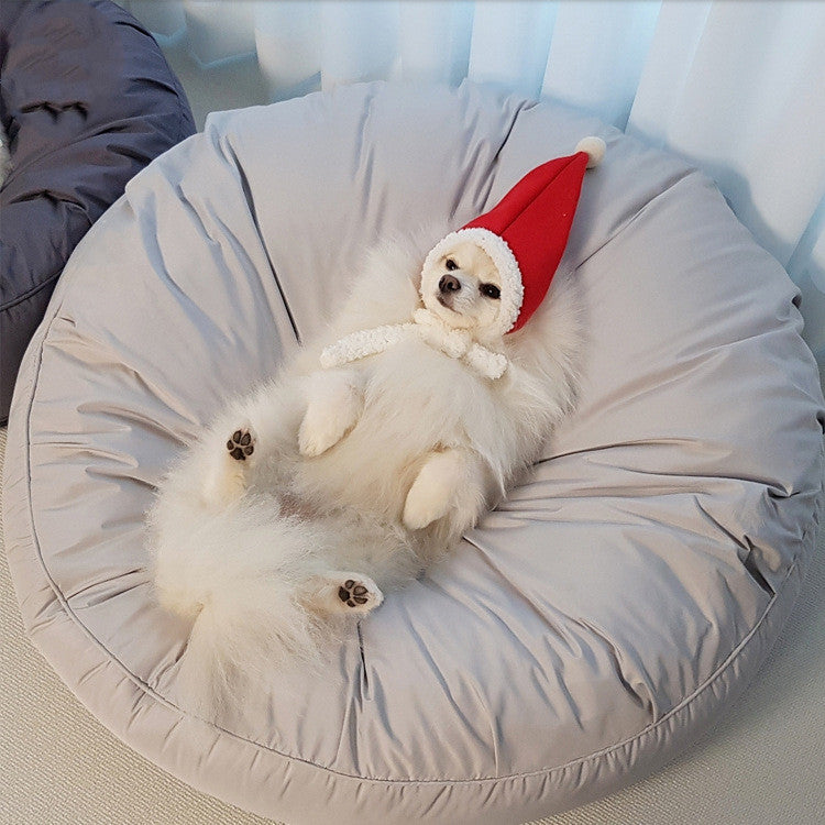 Large Round Pet Bed Removable Washable Dustproof Mat