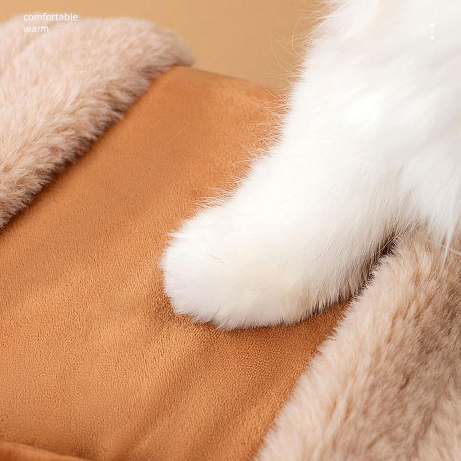 Pet Travel Carrier Backpack Winter Plush Bag With Hand Warmers