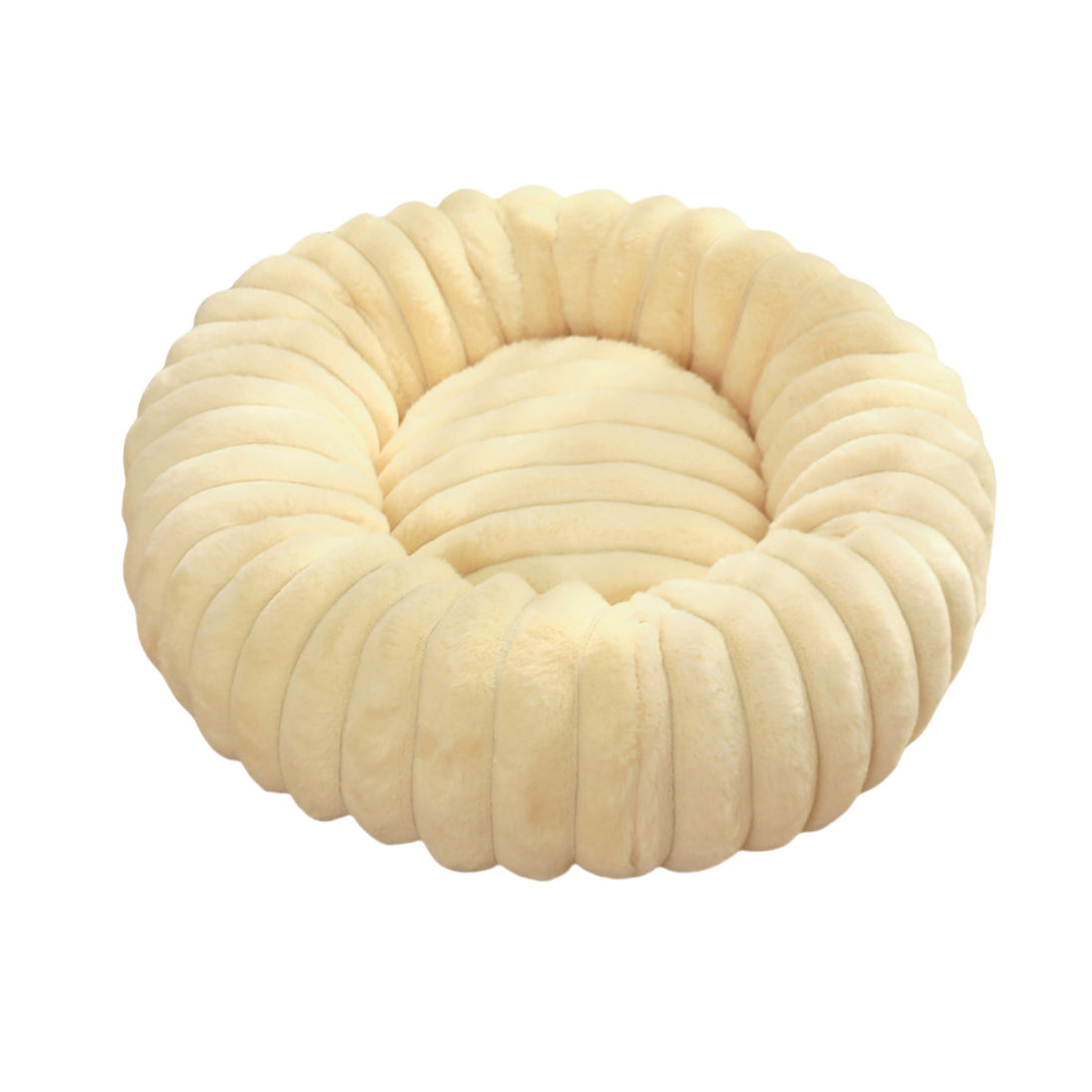 High-Weight Plush Round Pet Bed Warm Winter Nest