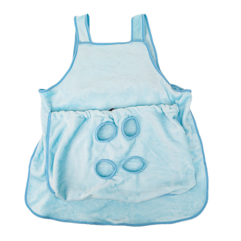 Outdoor Pet Carrier Apron Plush Hanging Chest Bag