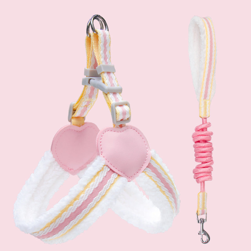 Breathable Summer Chest Vest Leash For Pets
